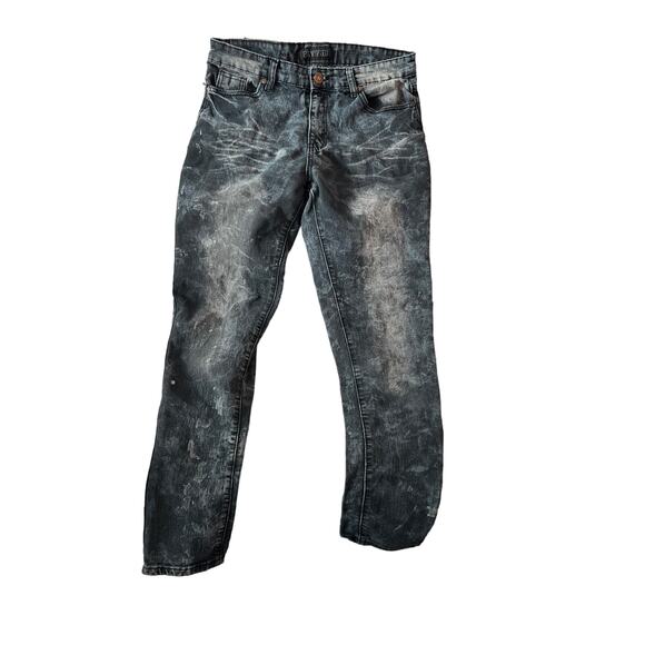 Encrypted Distressed Regular Straight Fit Jeans Mens 34x29 - Picture 1 of 6